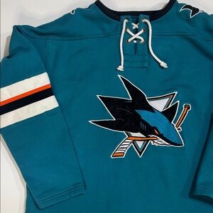 San Jose Sharks Fanatics NHL Pullover Lace up Sweater
